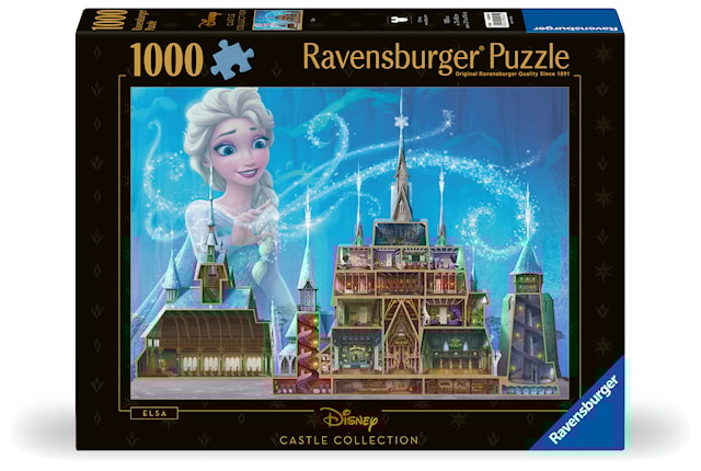 Produktbild 1 för Pussel Disney Castles Elsa 1000 bitar, Ravensburger