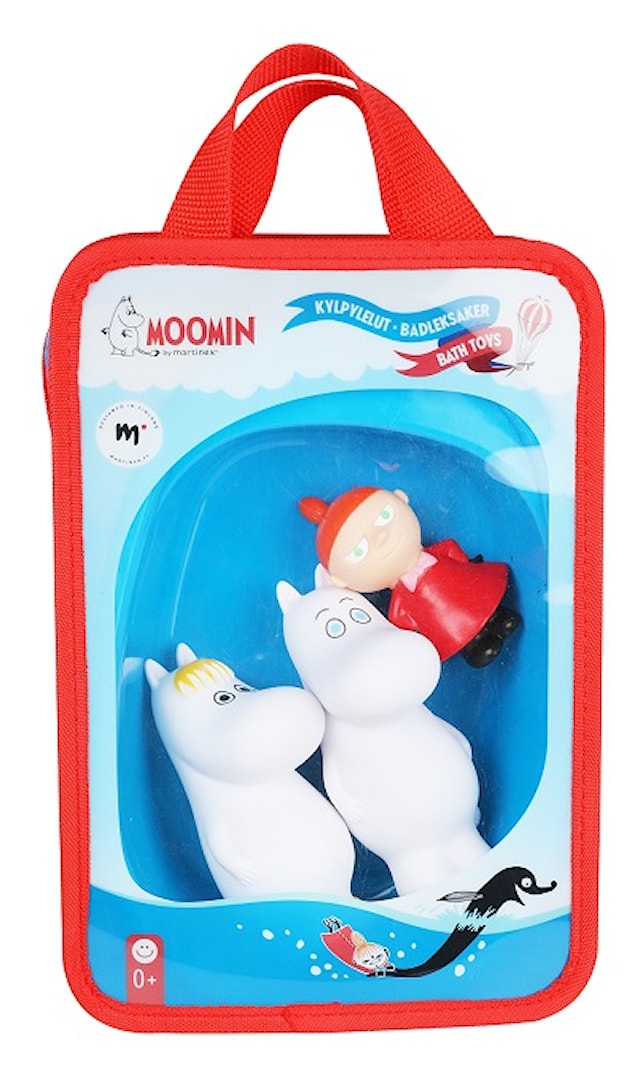 Produktbild 1 för Mumin Badleksak, 3st Figurer,  Martinex