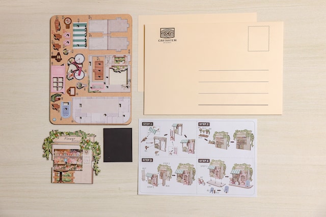 Produktbild 5 för Book Nook: DIY Magnetic Flower Shop-magnet, Caratem