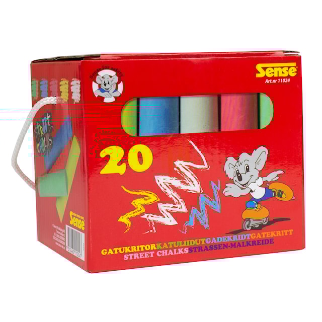 Produktbild 1 för Gatukritor i papperskartong 20-p, Sense