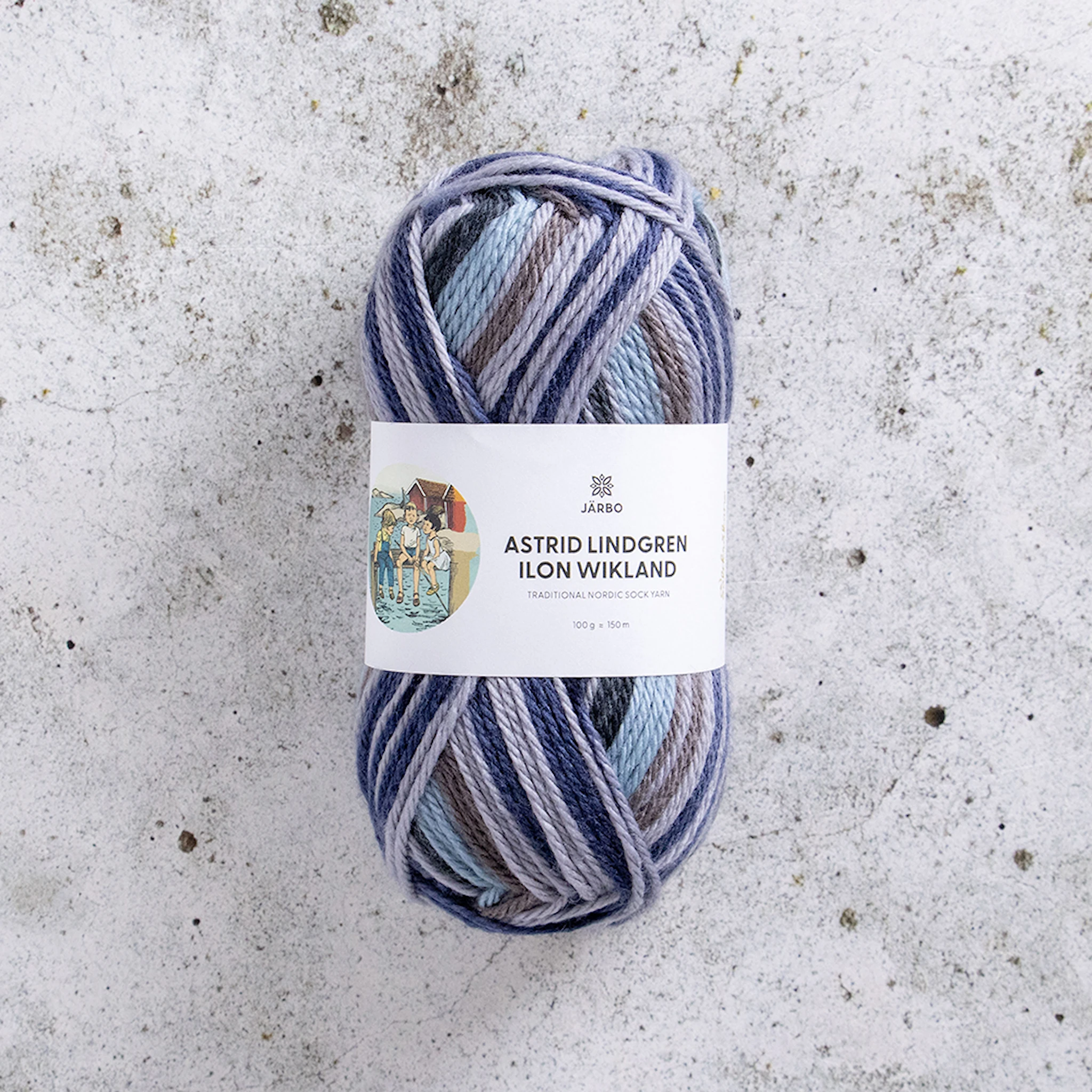 Produktbild för Astrid Lindgren Ilon Wikland Garn 100g Järbo