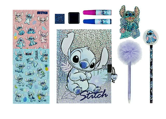 Produktbilde 2 for Glitter Dagboksett Disney Stitch