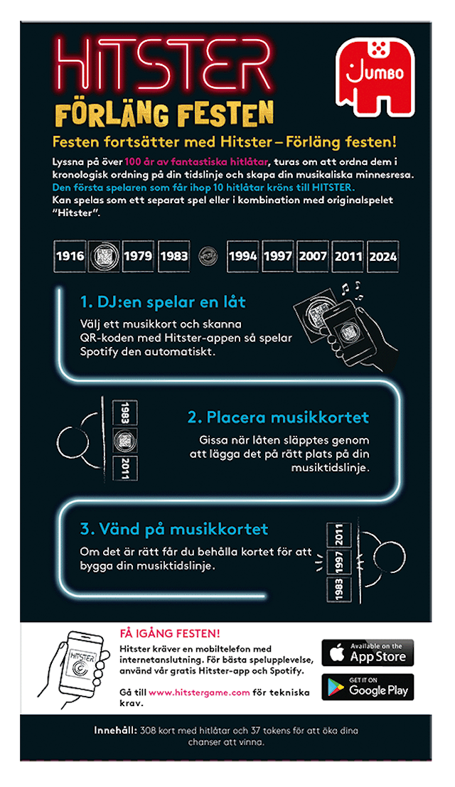 Produktbild 3 för Hitster Förläng Festen (SE)