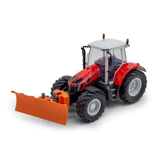 Radiostyrd Rc Massey Fergusson Traktor med Snöplog 2.4Ghz 1:16 Maisto