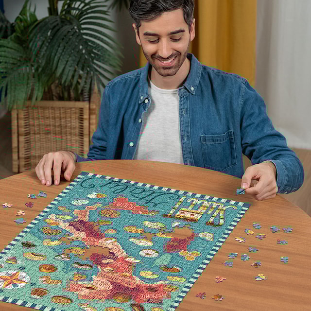 Produktbild 3 för Map of Italy - Sweet Pussel 1000 bitar, Ravensburger