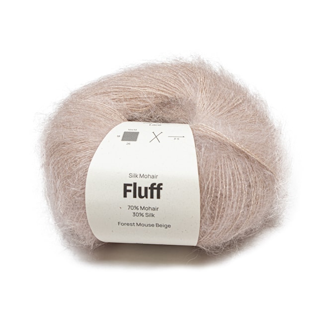 Silkki-Mohair Fluff 25 gr Forest Mouse beige A782 Adlibris