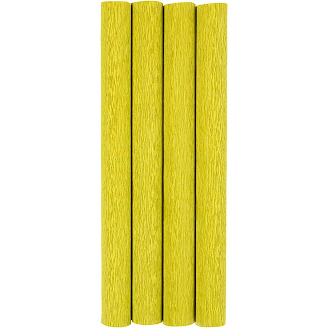 Produktbilde 1 for Kreppapir, ark 25x60 cm, Strekk-/krep: 180%, 105 g, lys grønn, 4 ark/ 1 pk.