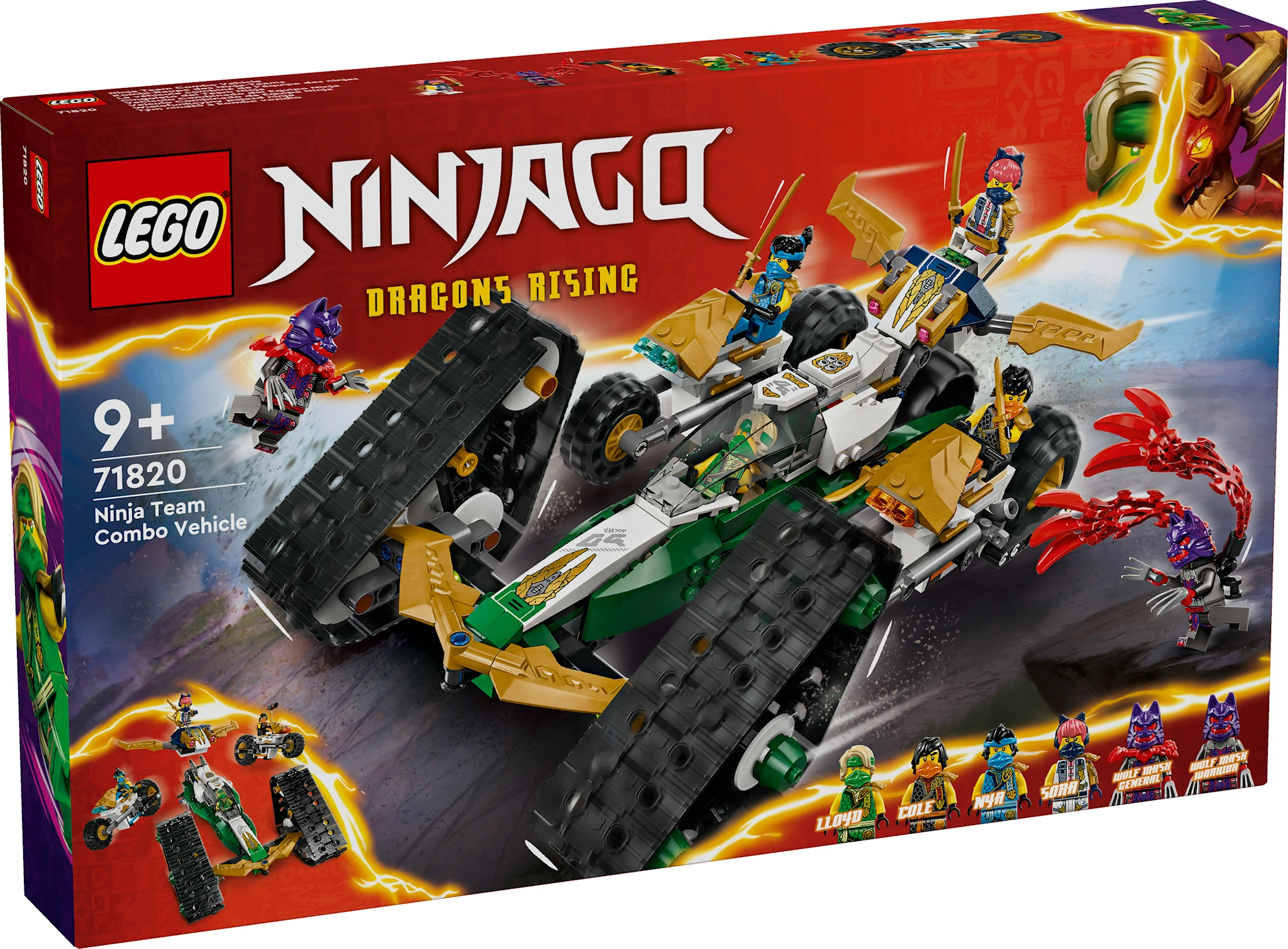 Tuotekuva ille Ninjatiimin monitoimiajoneuvo LEGO® Ninjago (71820)