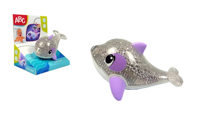 Produktbild 2 för Glittrande delfin med magiskt ljus ABC