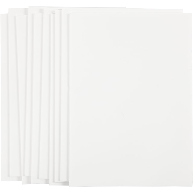 Produktbilde 2 for Skumkartong, A4, ark 210x297 mm, tykkelse 3 mm, hvit, 10 ark/ 1 pk.