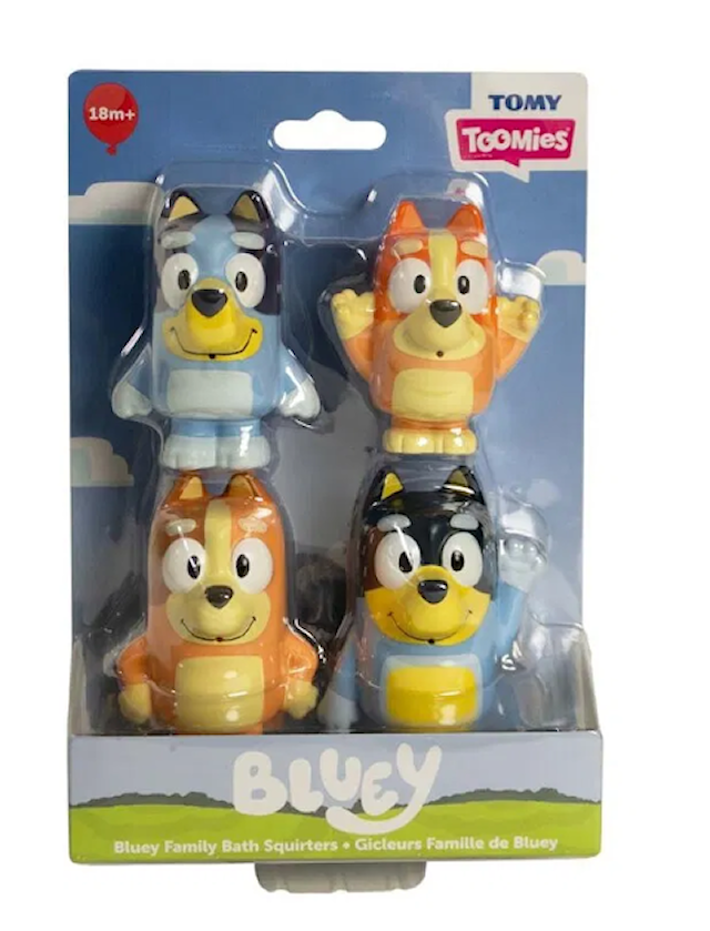 Produktbilde 2 for Bluey Squirter badeleke 4-pakning med Toomies