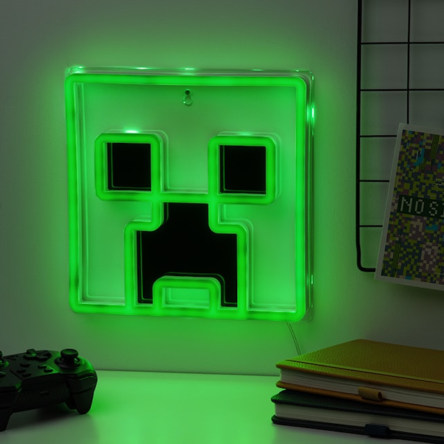 Produktbild 1 för Creeper Wall Mountable LED Neon Light, Minecraft