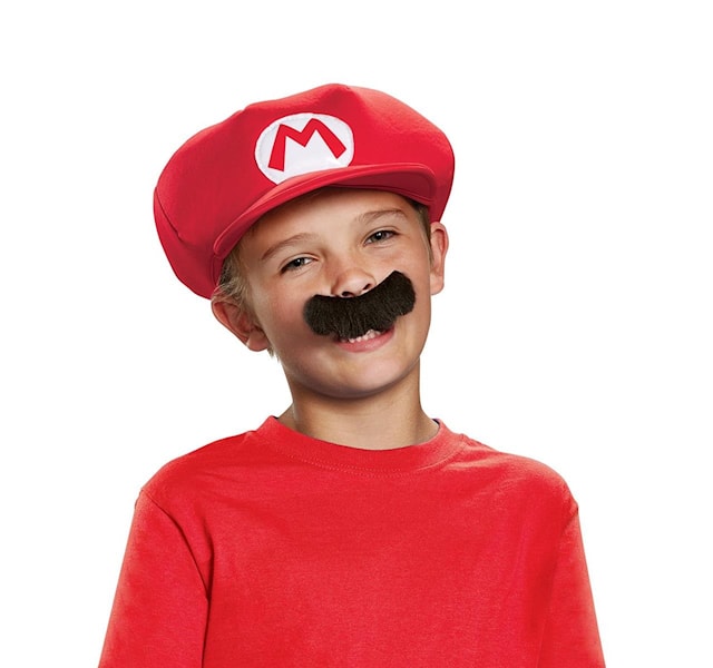 Produktbilde 1 for Super Mario Marios Hatt & Bart Disguise