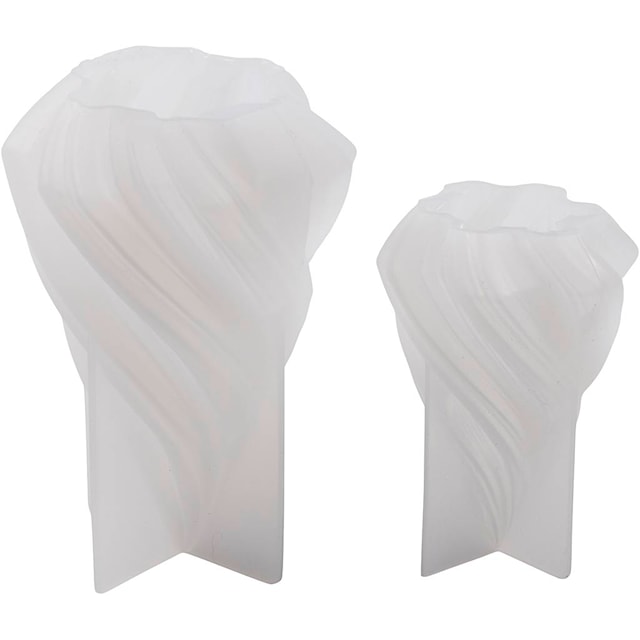 Tuotekuva 9 - Silikonimuotti, Joulukuuset, Kork. 8+11 cm, halk. 5+7 cm, 2 kpl/ 1 pkt