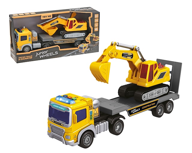 Produktbilde 4 for Junior Wheels Hengerbil Og Gravemaskin