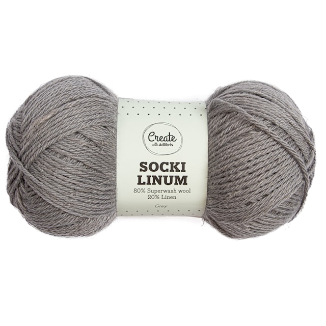 Produktbild 1 för Socki Linum 100 g Grey C102 Adlibris
