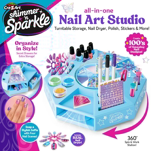 Produktbilde 1 for Alt-i-ett neglesett Neglekunststudio Shimmer N Sparkle