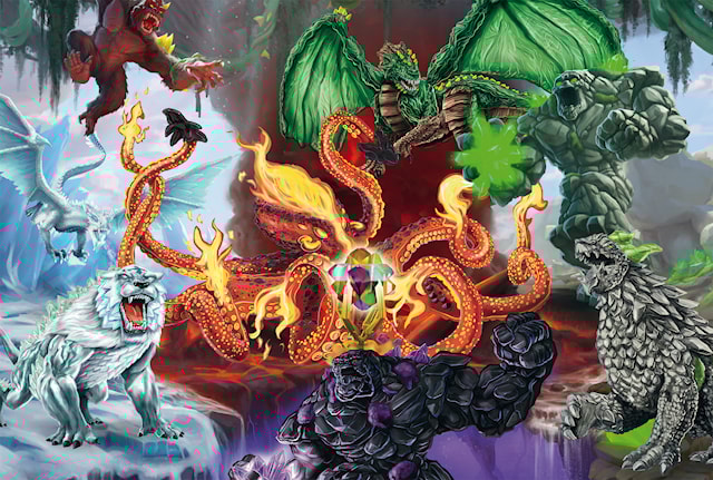 Produktbild 2 för Pussel Otrevliga varelser med Schleich mini figur 200 bitar Schmidt