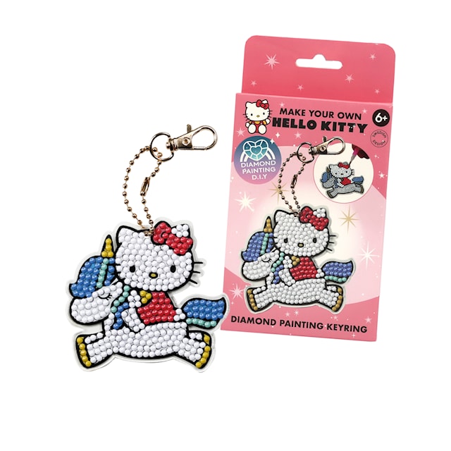 Produktbild 2 för Hello Kitty Diamantmålning Nyckelring Micki