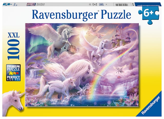 Produktbild 1 för Enhörning Pegasus Pussel 100 bitar Ravensburger