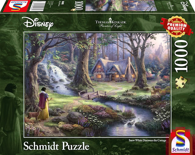 Produktbild 1 för Disney Snow White Thomas Kinkade Pussel 1000 bitar Schmidt