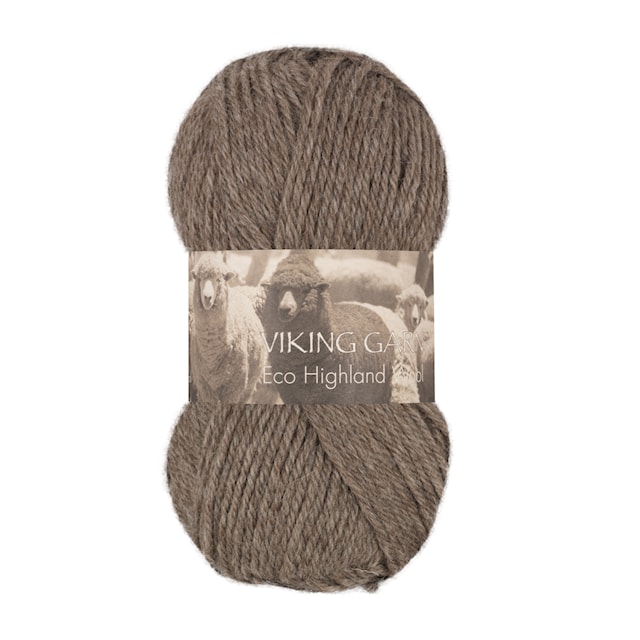 Highland Eco Wool 50 g Brown 208 Viking Garn