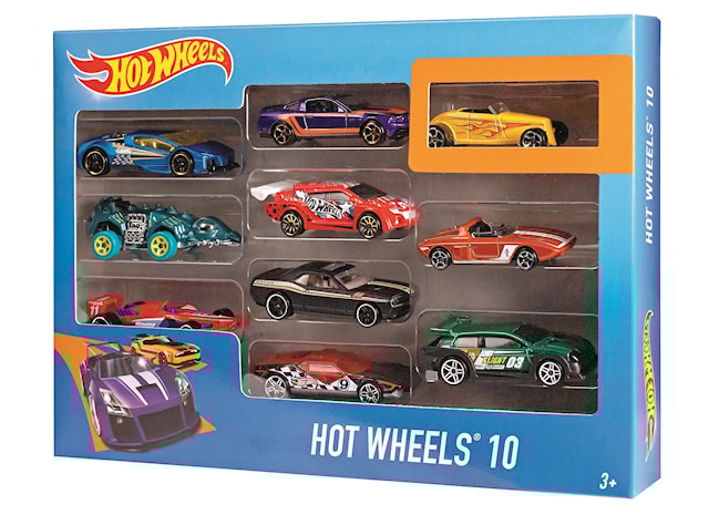 Hot Wheels Lahjapakkaus, 10 kpl