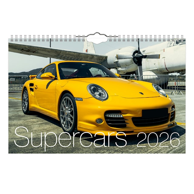 Produktbild 1 för Väggkalender Supercars 2026