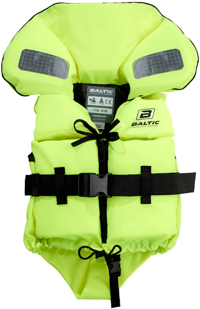 Räddningsväst Split Front 3-15kg, Gul, Baltic