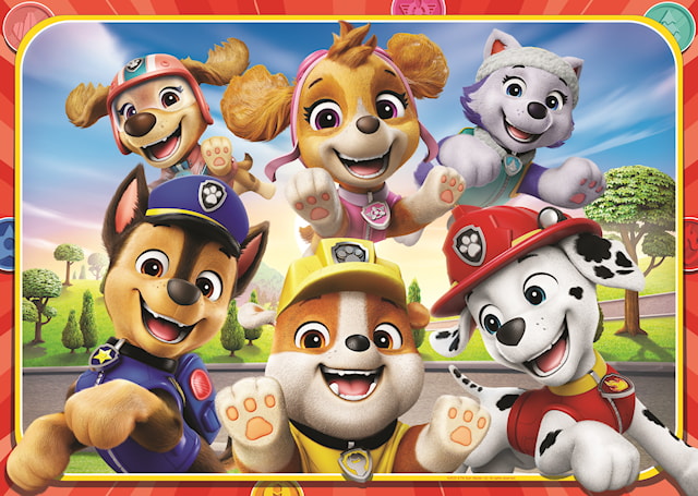 Produktbilde 2 for Paw Patrol med venner, stort golv puslespill 24p Ravensburger