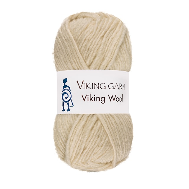 Viking Wool Garn 50 g Naturvit 502 Viking Garn