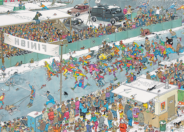 Tuotekuva 2 - Jan van Haasteren Eleven City Tour -palapeli 1000 palaa