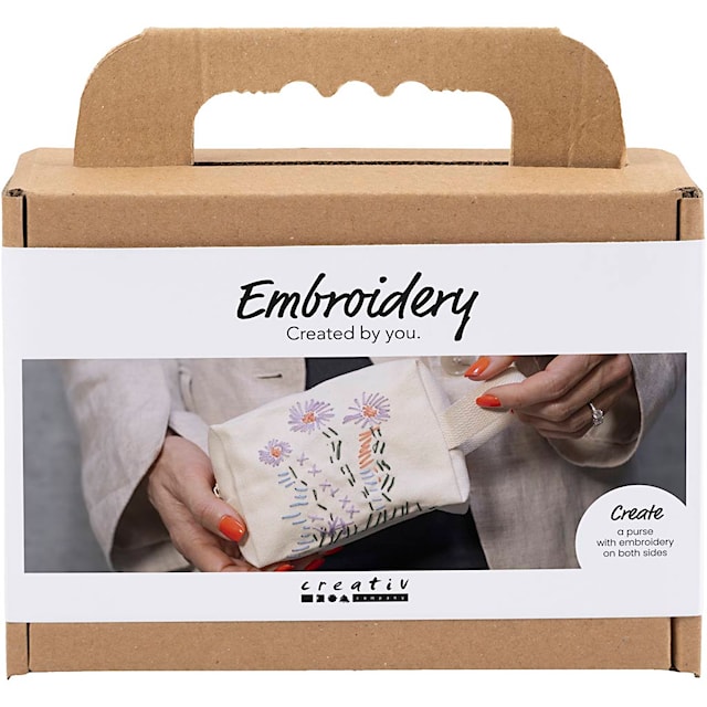 Produktbild 1 för Mini DIY Kit Broderi Sminkväska 1 förp.