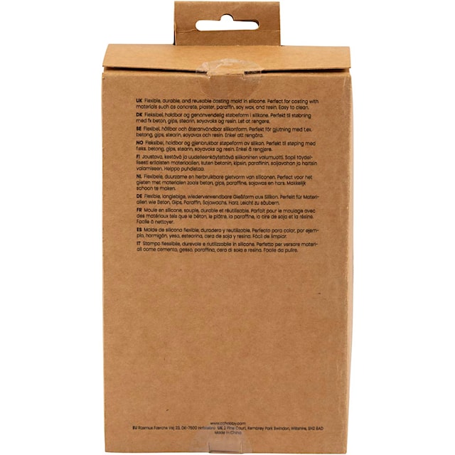 Produktbild 5 för Silikonform för gjutning fyrkant, cirkel, sexkant och oval 9-11,2 cm 4-pack Creativ Company