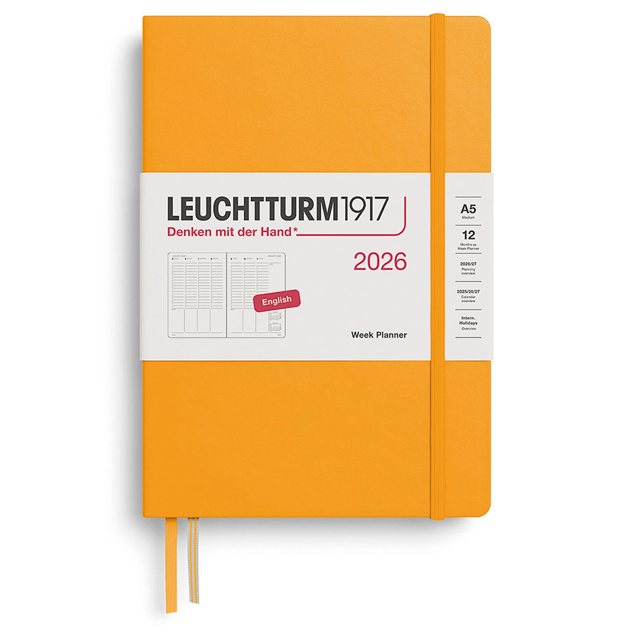 Produktbilde for Week Planner 2026 A5 Rising Sun Leuchtturm1917
