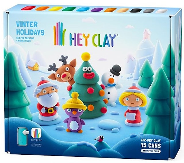 Produktbild 1 för Modellera Vinterkul 15-pack lufttorkande Hey Clay