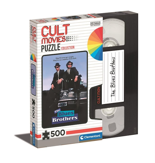 Produktbild 1 för Pussel Cult Movies Blues Brothers 500 bitar, Clementoni