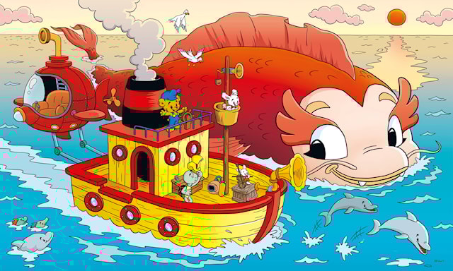 Produktbilde 2 for Puslespill Bamse og Havets hemmeligheter 100 brikker, Kärnan