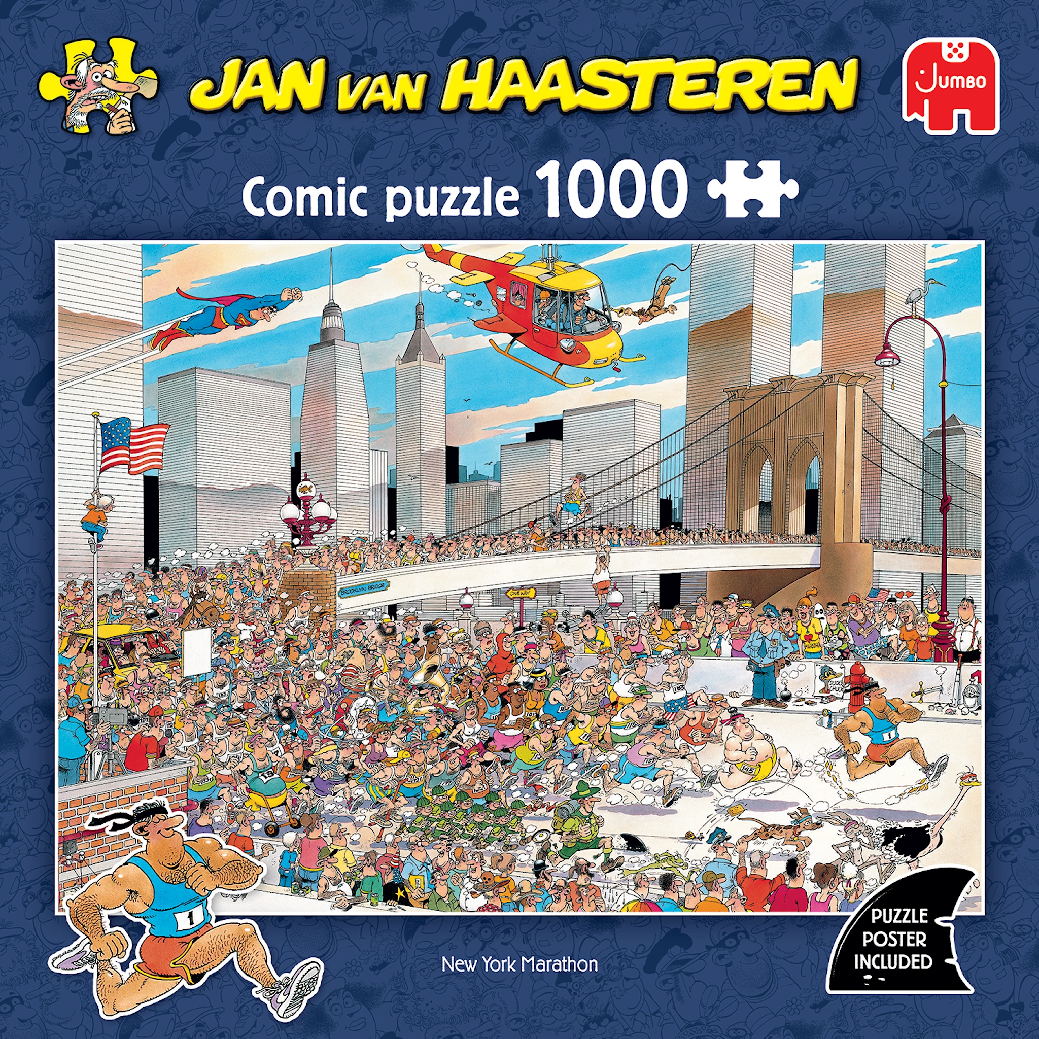 Produktbilde for Jan van Haasteren New York Marathon Puslespill 1000 brikker