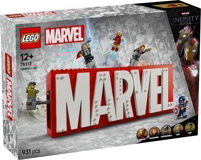 Tuotekuva 1 - MARVEL-logo ja minihahmot LEGO® Super Heroes (76313)