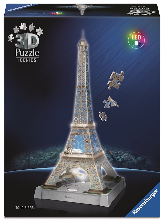 Tuotekuva 1 - Iconics La Tour Eiffel with Light 216p Ravensburger