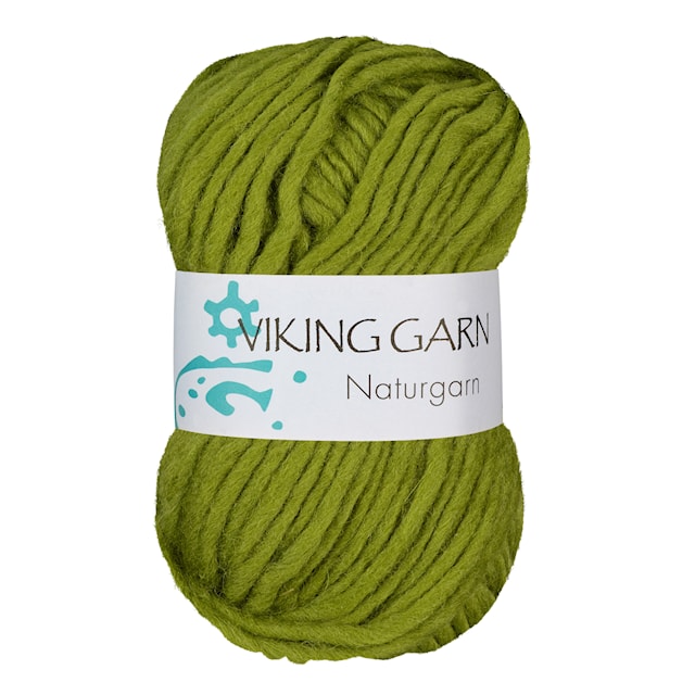 Produktbild 1 för Naturgarn 50 g Grön 632 Viking Garn