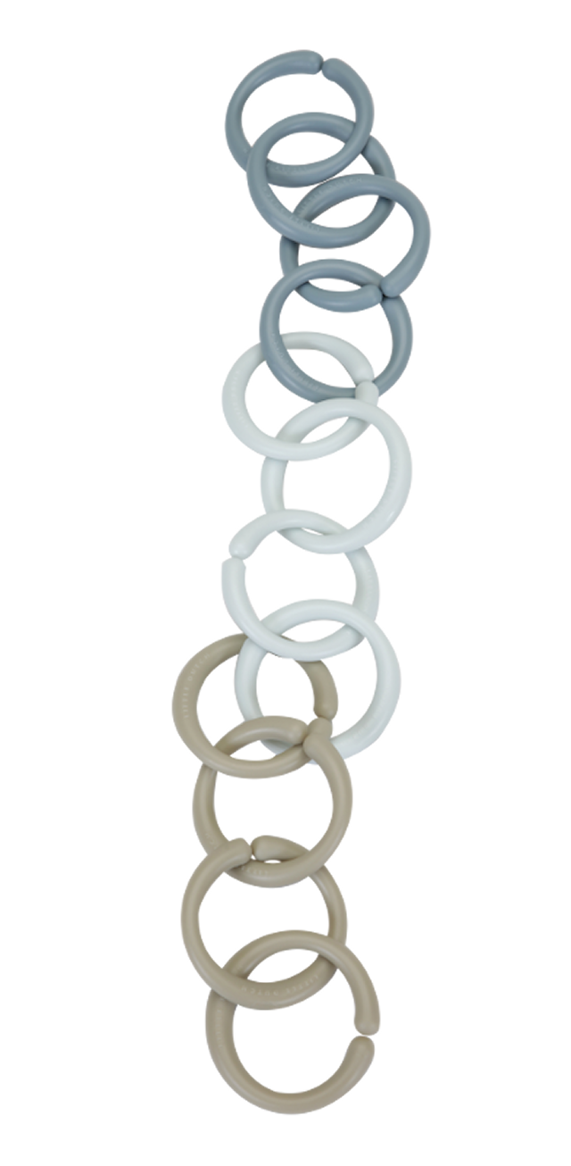 Produktbild 4 för Leksaksringar Blå Little Dutch