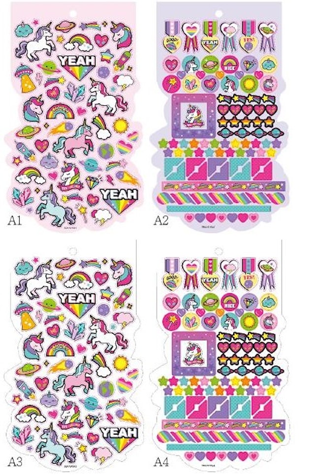 Tuotekuva 3 - Tarra-kirja Yksisarvinen 250 kpl Suntoy