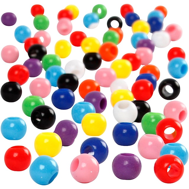 Produktbild 3 för Kongopärlor dia 6 mm Olika Färger 125 ml