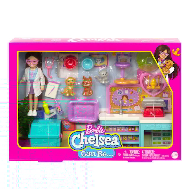 Produktbild 2 för Chelsea Veterinär Lekset med docka Barbie