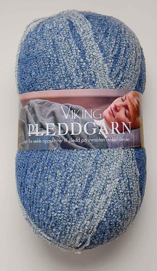 Pleddgarn 350 g vaaleansininen Viking Garn