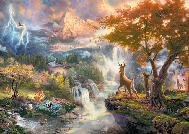 Produktbilde 2 for Disney Bambi Thomas Kinkade Puslespill 1000 brikker Schmidt