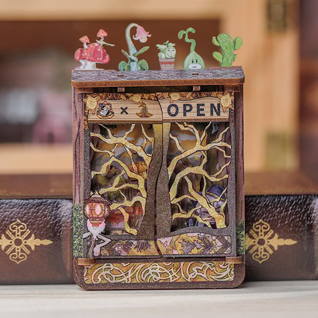 Tuotekuva 5 - Book Nook: Mini DIY Magneettinen Taikakauppa, Caratem