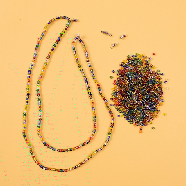 Produktbild 1 för Glaspärlor Kulörer med glans 500g, Playbox